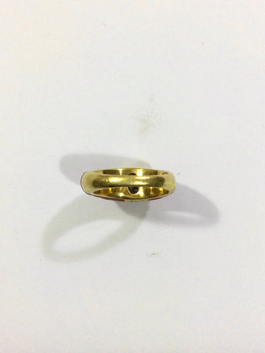 Bague Bague Or, Corail Et Diamants 58 Facettes