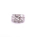 Ring Openwork ring in white gold, diamonds 58 Facettes