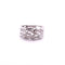 Bague Bague ajourée en or blanc, diamants 58 Facettes