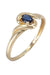 Ring 49 Modern ring, sapphire 58 Facettes 063911