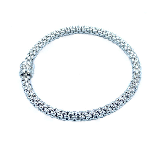 Bracelet FOPE - Bracelet or blanc et diamants 58 Facettes