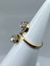 Ring 53 18-karat white gold and yellow gold diamond ring. Period 1900 58 Facettes AB267
