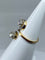 Bague 53 Bague en or blanc et or jaune 18 carats en diamants. Epoque 1900 58 Facettes AB267