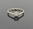 Bague 53 Bague vintage solitaire diamant or gris 18K 58 Facettes