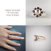 Ring White Gold Pearl and Ruby Ring 58 Facettes 3569 LOT