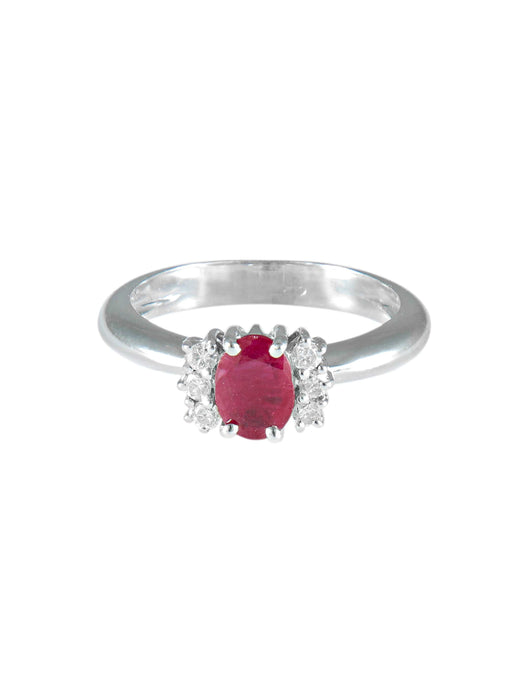 Bague 52 Bague Rubis et Diamants 58 Facettes