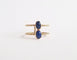 Bague 50.5 Bague Or Jaune et Lapis Lazulli 58 Facettes
