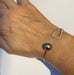 Bracelet Diamond bangle bracelet, Tahitian pearl 58 Facettes