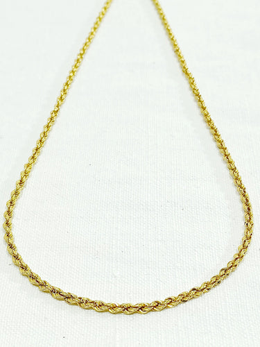 Collier Chaine En Or Torsadé 58 Facettes 3105/1