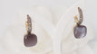 Boucles d'oreilles Boucles d'oreilles Pomellato pierre de Lune & diamants bruns 58 Facettes 32024