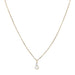 Necklace Necklace in yellow gold, pearl, diamond 58 Facettes 063481