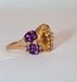 Ring Butterfly Ring citrine, amethysts, diamonds 58 Facettes 469