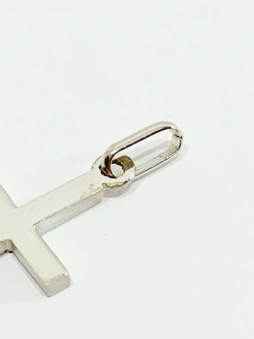 Pendentif Pendentif Croix En Or Blanc 58 Facettes