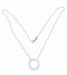 TIFFANY & Co. Open Circle necklace in platinum and diamonds 58 Facettes