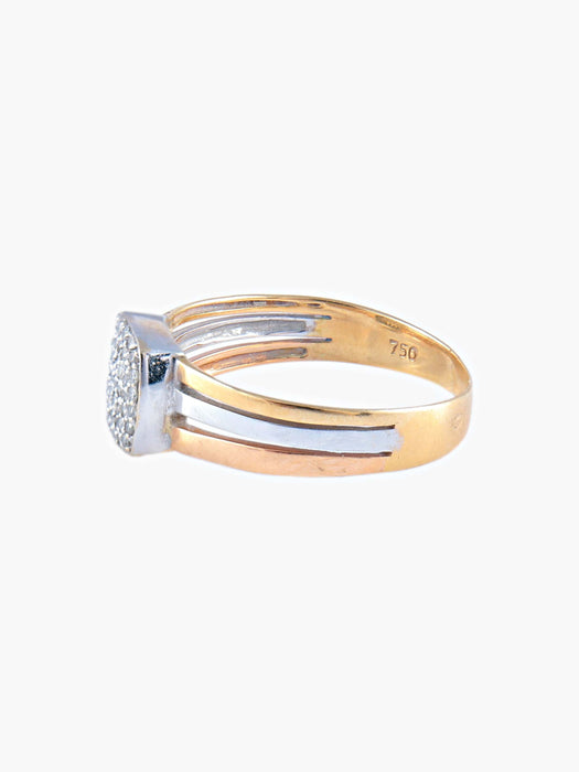 Bague 54 Bague Diamants Bicolore 58 Facettes