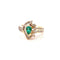 Bague 57 Bague émeraude poire et diamants 58 Facettes