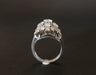 Ring 52 Flower Ring Platinum Diamonds. 58 Facettes 1007784