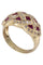 Bague 54 Bague moderne rubis et diamants 58 Facettes 081331