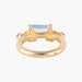 Ring 50 Aquamarine Ring 58 Facettes