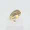 Bague Bague boule pavage en or jaune 58 Facettes