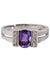 Ring 56 Amethyst and diamond ring 58 Facettes 20041