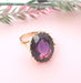 Ring Purple Rhodolite Garnet Ring 58 Facettes AA1609