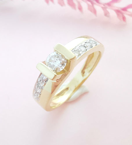 Bague Bague Diamants 2 Ors 58 Facettes AA 1624