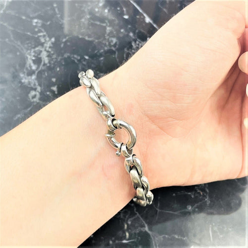 Bracelet Bracelet Maillons Articulés Or gris 58 Facettes 20400000647