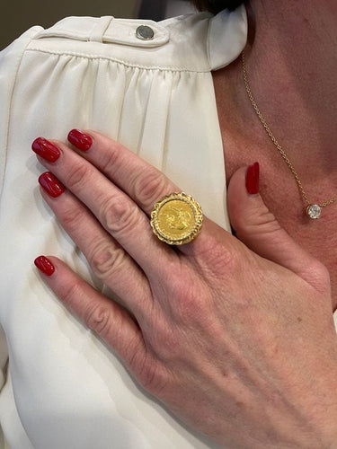 Bague BAGUE PIÈCE 4 FLORINS 58 Facettes 059701