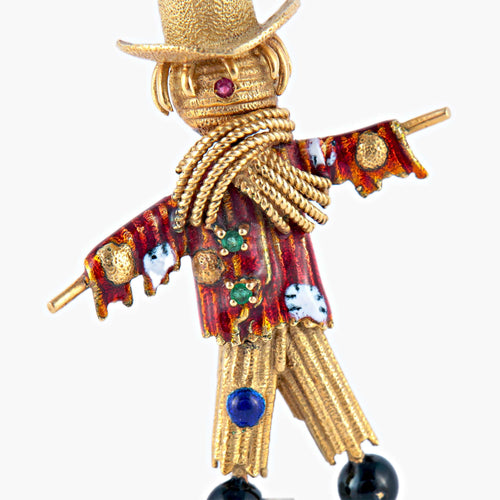 Broche Broche Epouvantail 58 Facettes