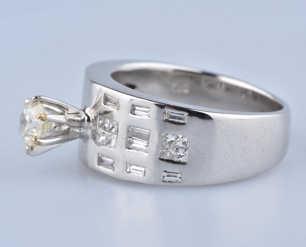 Bague 54 Bague diamants en or blanc 58 Facettes