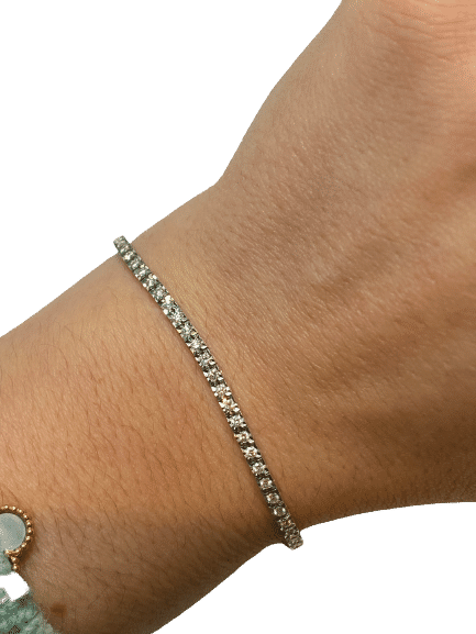 Bracelet Bracelet tennis rivière de 66 diamants 58 Facettes