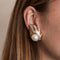 Boucles d'oreilles Repossi - Boucles d'oreilles or diamants et perle 58 Facettes