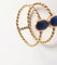 Bague 50.5 Bague Or Jaune et Lapis Lazulli 58 Facettes