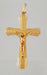 SMALL CROSS YELLOW GOLD WITH CHRIST pendant 58 Facettes