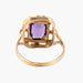 Ring 52 Purple stone ring 58 Facettes