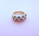 Ring 56.5 Sapphire and Diamond Gold Bangle Ring 58 Facettes AA 1633