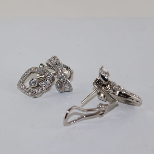 Boucles d'oreilles Boucles d'oreilles Nœud papillon diamants 58 Facettes