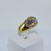 Ring 51 Yellow gold and diamond bangle ring 58 Facettes