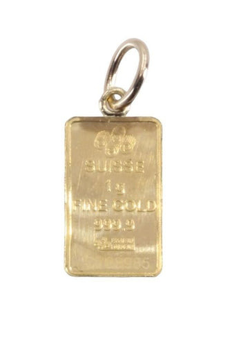 Pendentif PENDENTIF LINGOTIN 1 GRAMME 58 Facettes 077381