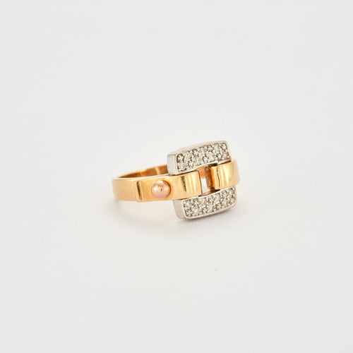Bague 55 Bague 2 ors boucle Diamants 58 Facettes
