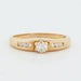 Ring 54 Ring Yellow gold Diamonds 58 Facettes REF 4015/19