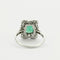Bague 51 Bague Art Déco Platine Emeraude Diamants 58 Facettes EL2-102