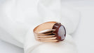 Ring 50s signet ring in pink gold and cameo 58 Facettes 30277