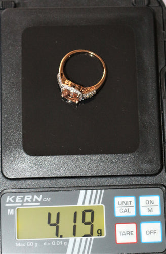 Bague Bague or rose et morganite 58 Facettes 470