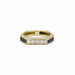 Bague 49 Triple bague Or jaune Diamants Emeraude Saphir Rubis 58 Facettes 240023R-24R-25R