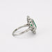 Ring 52 Platinum, emerald, diamond ring 58 Facettes 4019 LOT