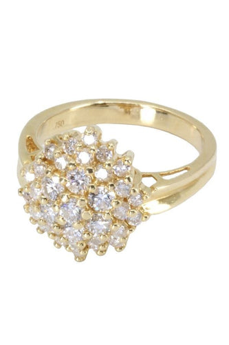 Bague BAGUE MODERNE PAVAGE DIAMANTS 58 Facettes 058891