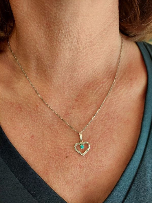 Pendentif PENDENTIF COEUR TURQUOISE 58 Facettes 064571