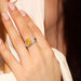 Ring 53 Citrine and Diamond Gold Ring 58 Facettes